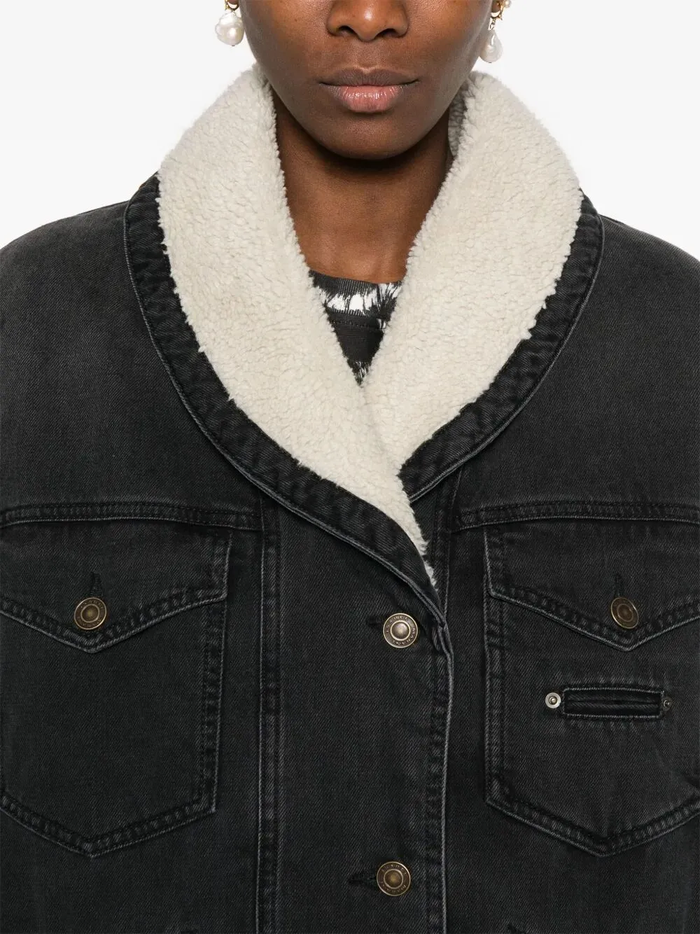 PIMIA DENIM AND FAUX FUR JACKET sold by Lord & Taylor product image thumbnail 3