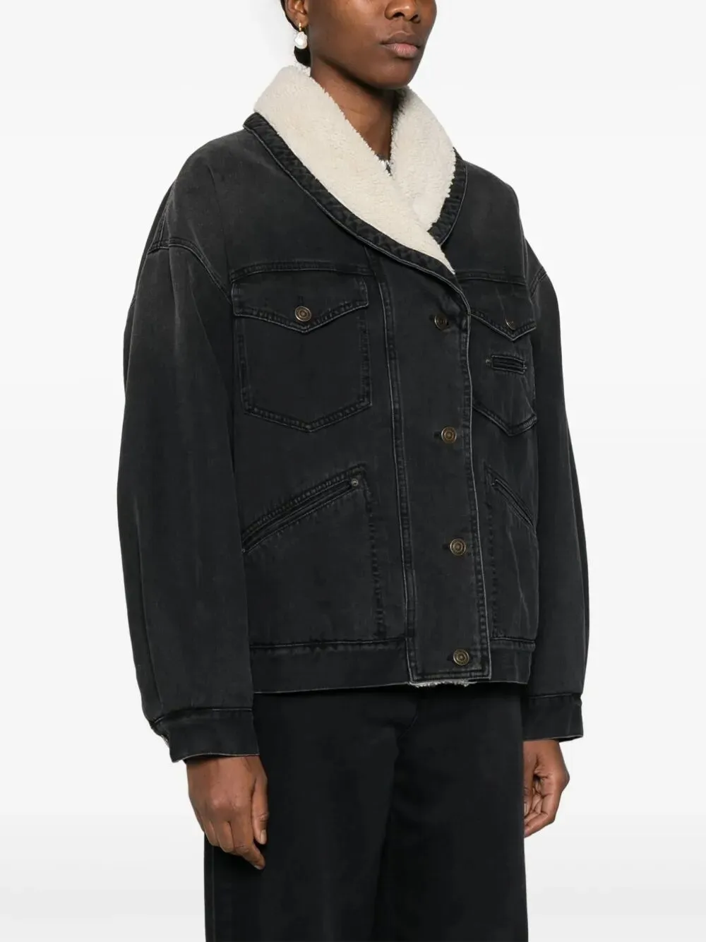 PIMIA DENIM AND FAUX FUR JACKET sold by Lord & Taylor product image thumbnail 4