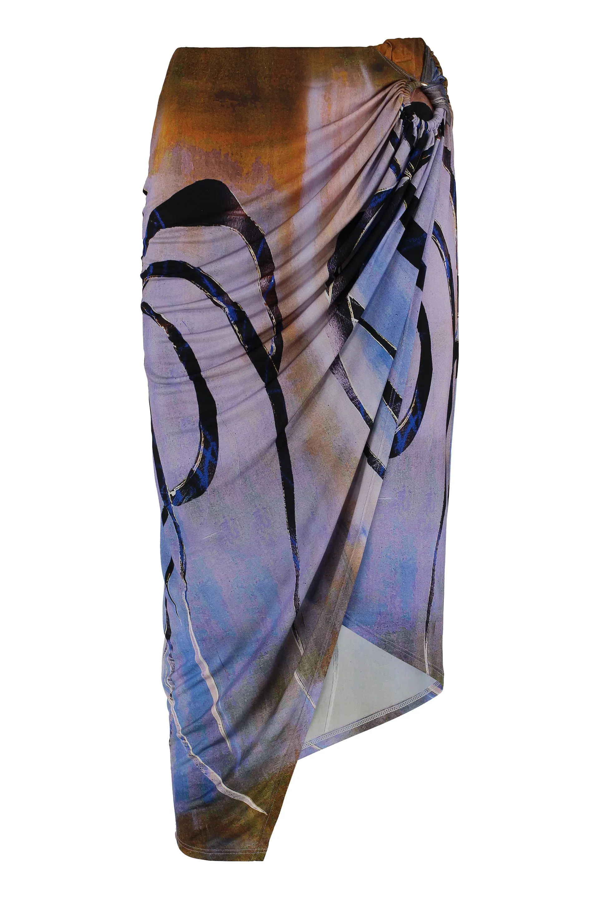 ENIGMA PRINTED MIDI SKIRT sold by Lord & Taylor