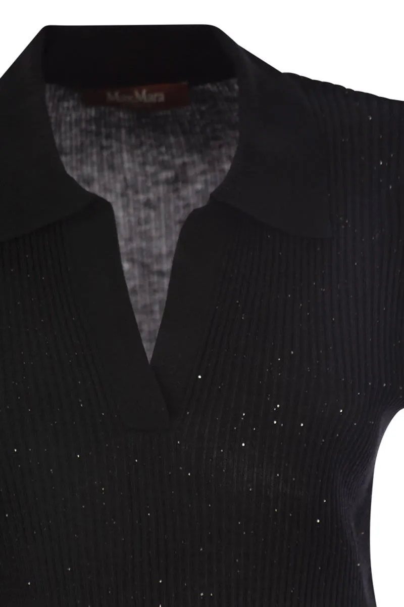 UBERTA - WOOL AND SILK POLO SHIRT WITH SEQUINS sold by Lord & Taylor product image thumbnail 4