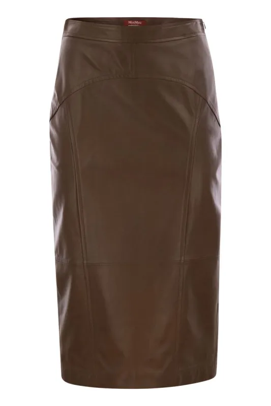TAIGA - NAPPA LEATHER PENCIL SKIRT sold by Lord & Taylor