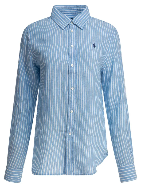 CLASSIC-FIT STRIPED LINEN SHIRT sold by Lord & Taylor