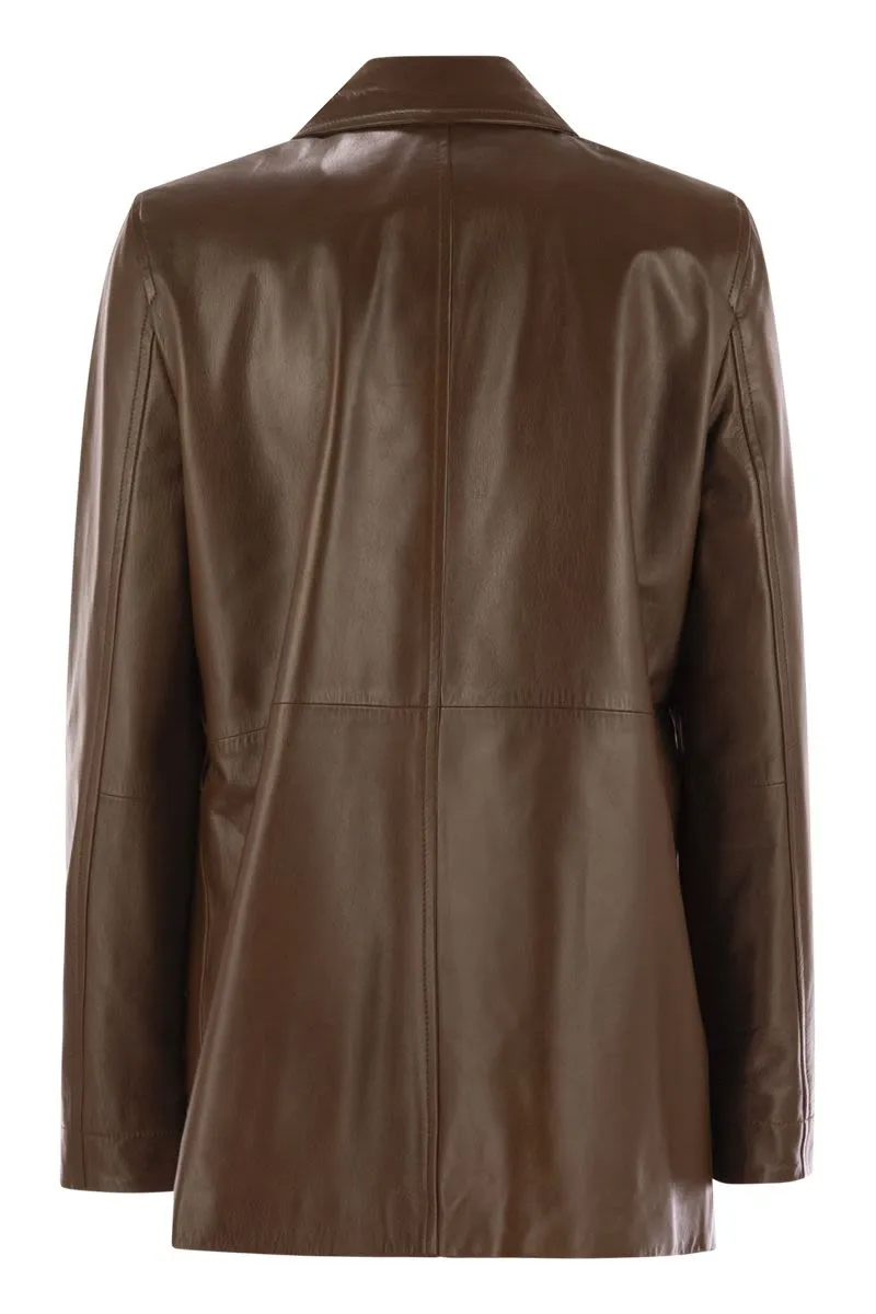 TOLMIN - NAPPA LEATHER JACKET WITH BELT sold by Lord & Taylor product image thumbnail 2