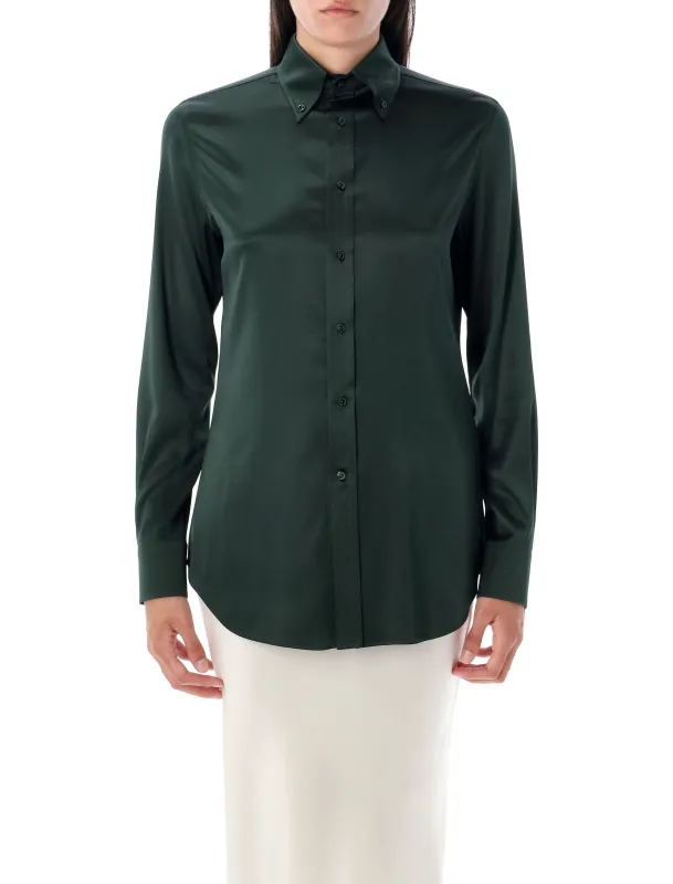 CAMERON STRAIGHT FIT SILK SHIRT made by Ralph Lauren