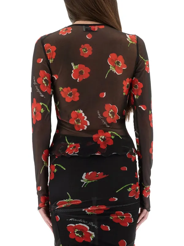 FLORAL MESH TOP sold by Lord & Taylor