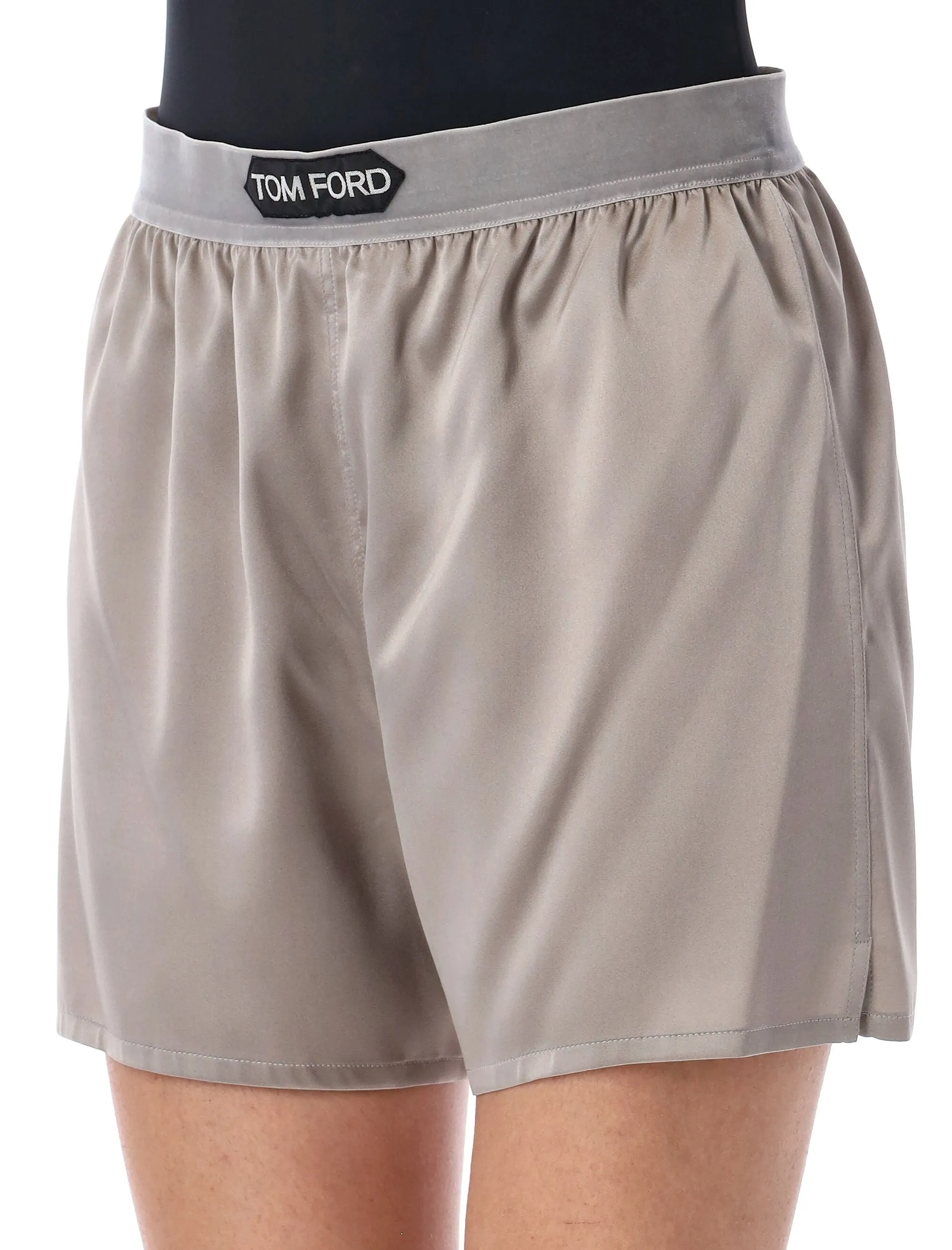 STRETCH SILK SATIN BOXER SHORTS sold by Lord & Taylor product image thumbnail 3