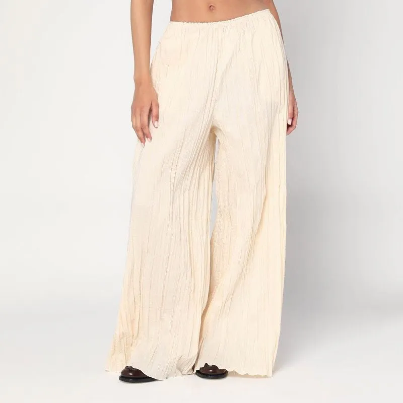 PINOLA-ATELIER PLEATED FABRIC IVORY TROUSERS sold by Lord & Taylor