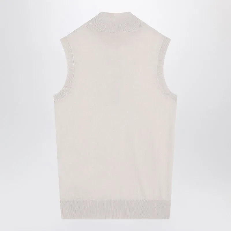 WHITE TURTLENECK VEST IN WOOL sold by Lord & Taylor product image thumbnail 2