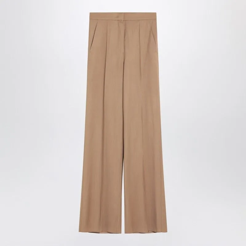 WIDE BEIGE WOOL TROUSERS sold by Lord & Taylor