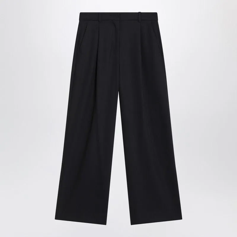 MIDNIGHT BLUE CRêPE WOOL TROUSERS sold by Lord & Taylor