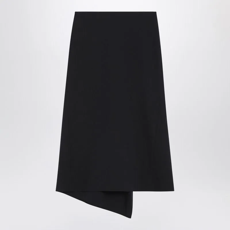 NAVY BLUE SKIRT IN WOOL BLEND sold by Lord & Taylor