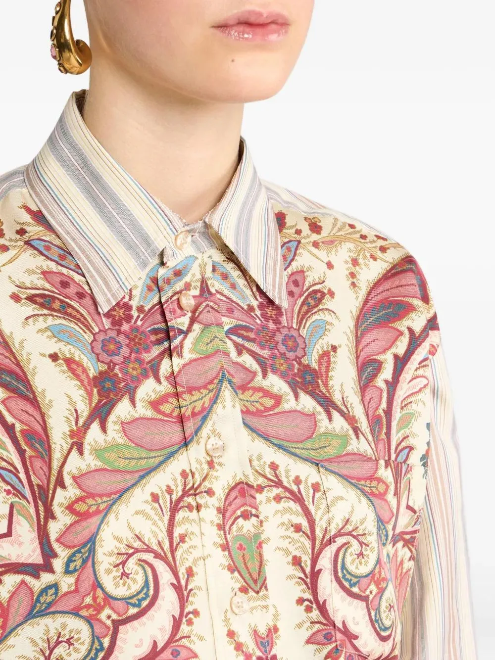 PAISLEY PATTERNED SHIRT sold by Lord & Taylor product image thumbnail 4