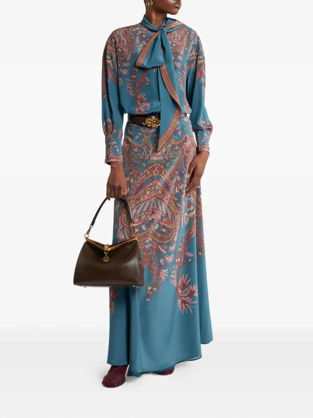PAISLEY PRINT LONG SKIRT sold by Lord & Taylor product image thumbnail 2