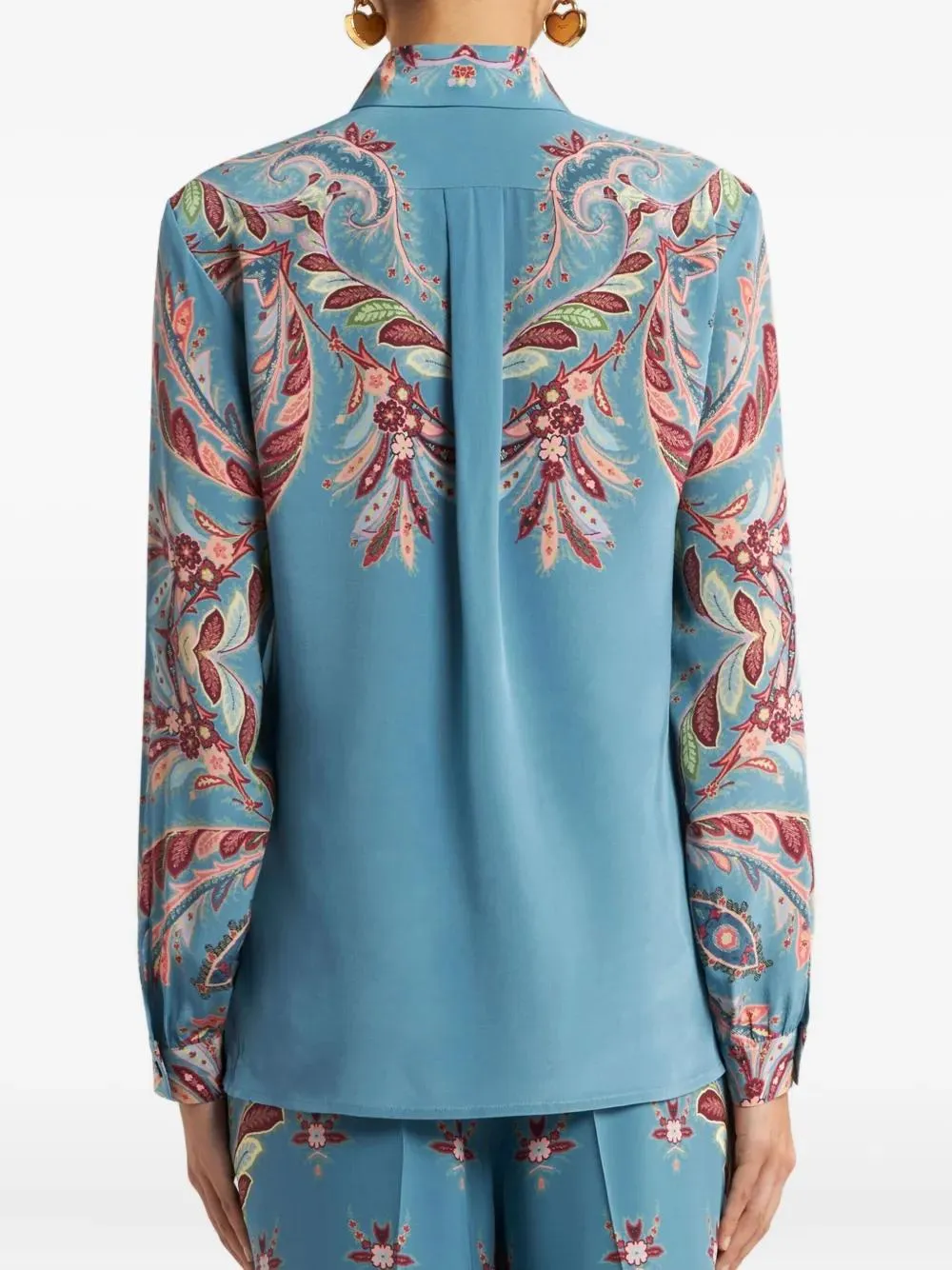 SILK SHIRT WITH PAISLEY PRINT sold by Lord & Taylor product image thumbnail 4