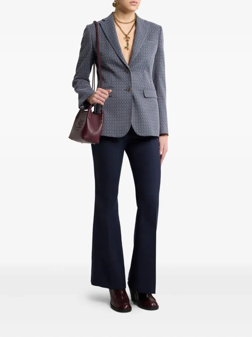 SINGLE BUTTON CLOSURE BLAZER sold by Lord & Taylor product image thumbnail 2