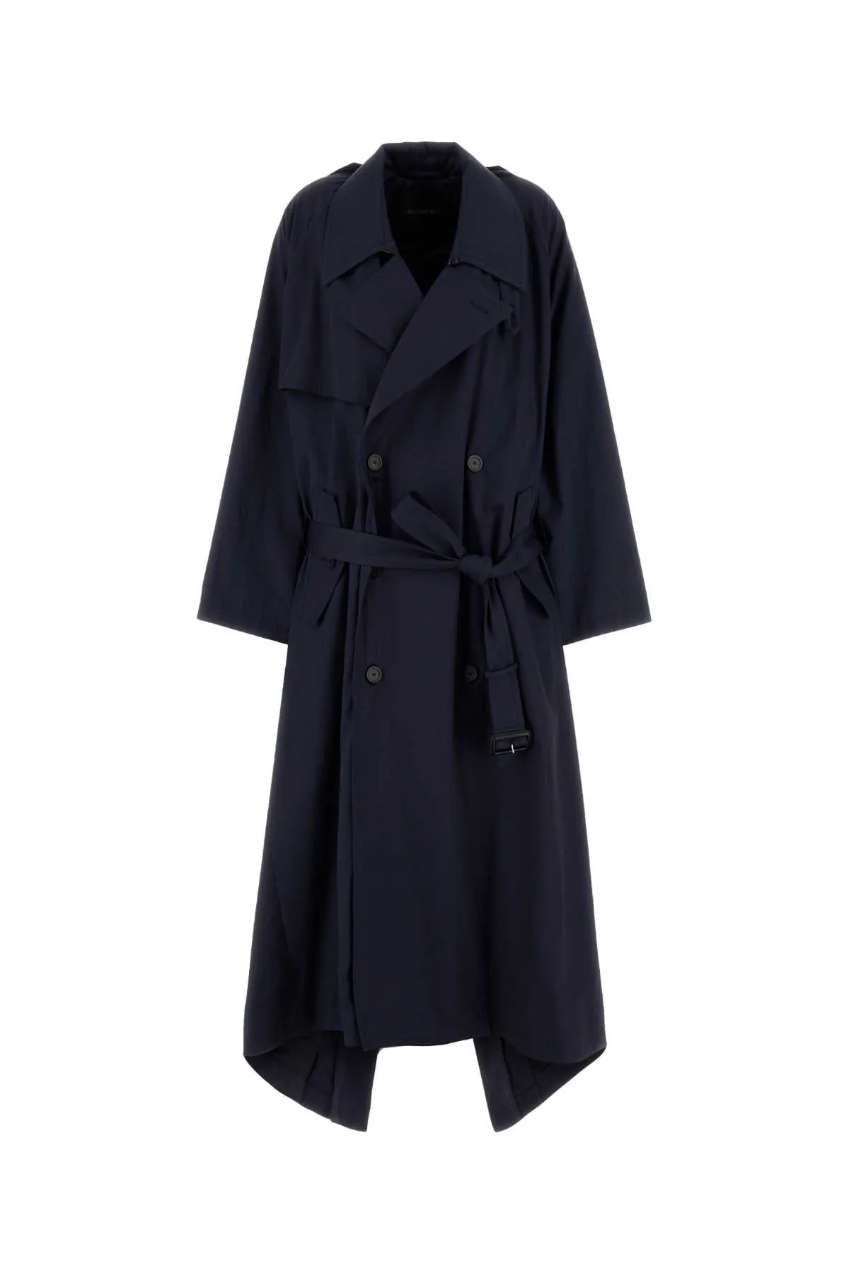 NAVY BLUE COTTON OVERSIZE TRENCH COAT sold by Lord & Taylor
