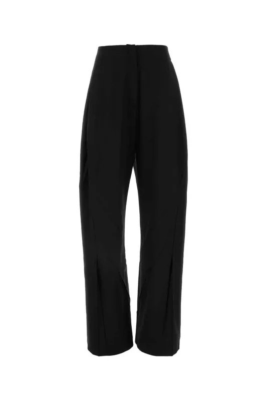 BLACK STRETCH WOOL VENARI WIDE-LEG PANT sold by Lord & Taylor