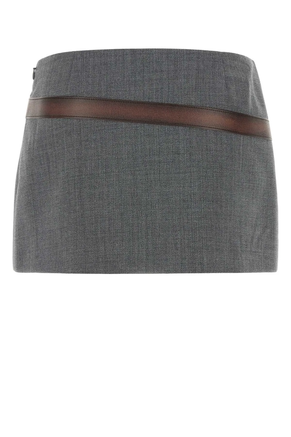 MELANGE GREY POLYESTER BLEND MINI SKIRT sold by Lord & Taylor product image thumbnail 2