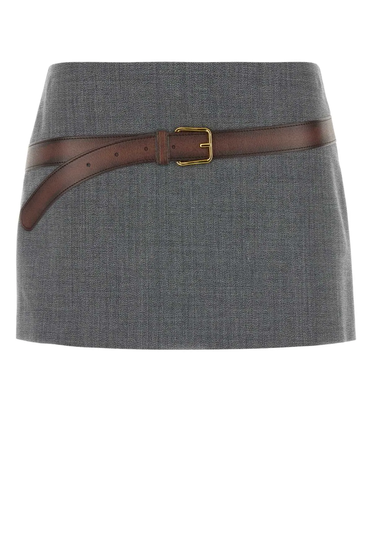 MELANGE GREY POLYESTER BLEND MINI SKIRT sold by Lord & Taylor