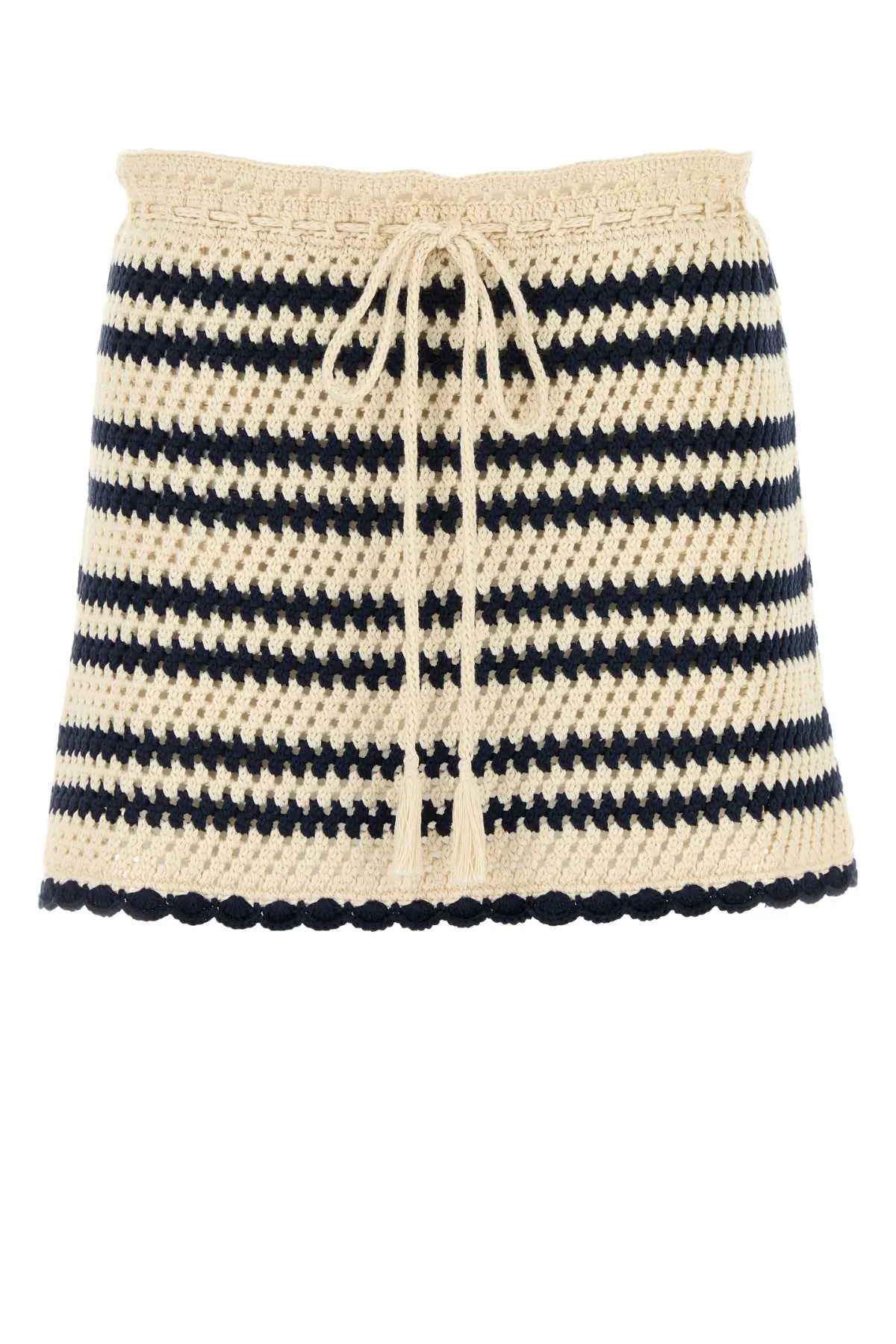 TWO-TONE CROCHET MINI SKIRT sold by Lord & Taylor