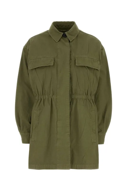 ARMY GREEN COTTON JACKET sold by Lord & Taylor