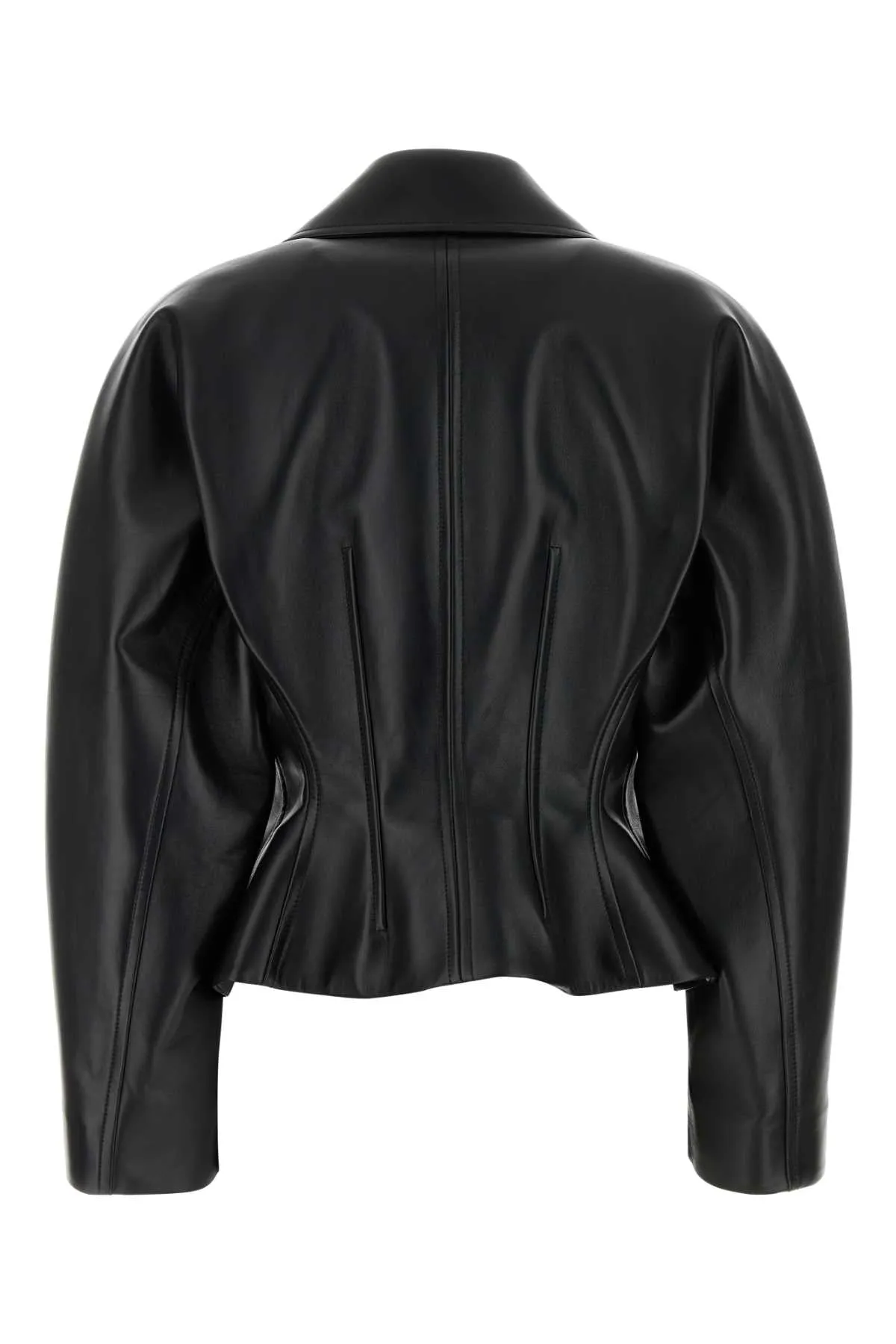 BLACK LEATHER JACKET sold by Lord & Taylor product image thumbnail 2