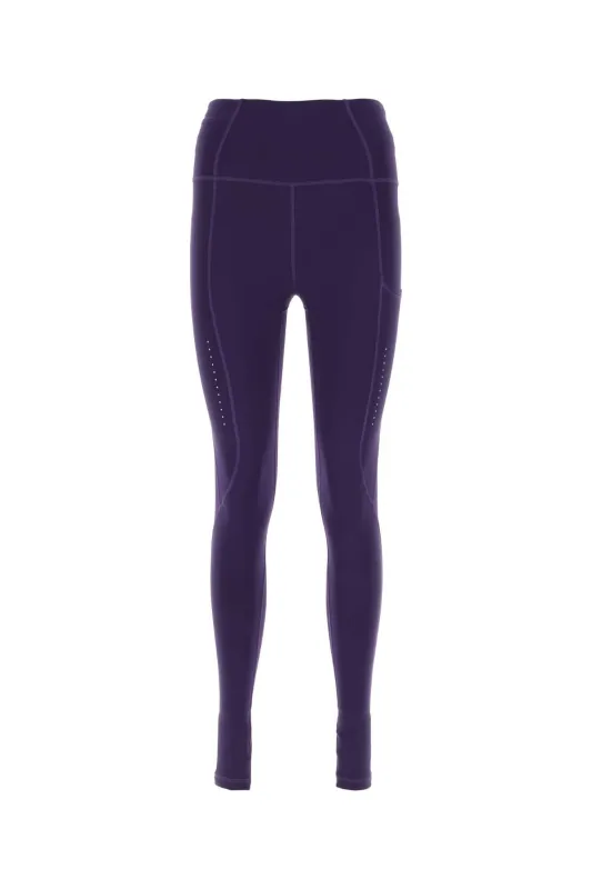 PURPLE STRETCH POLYESTER LEGGINGS made by Sweaty Betty