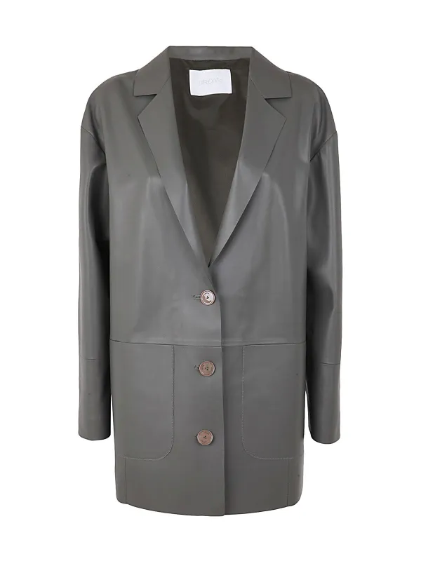 BOXY LEATHER BLAZER sold by Lord & Taylor