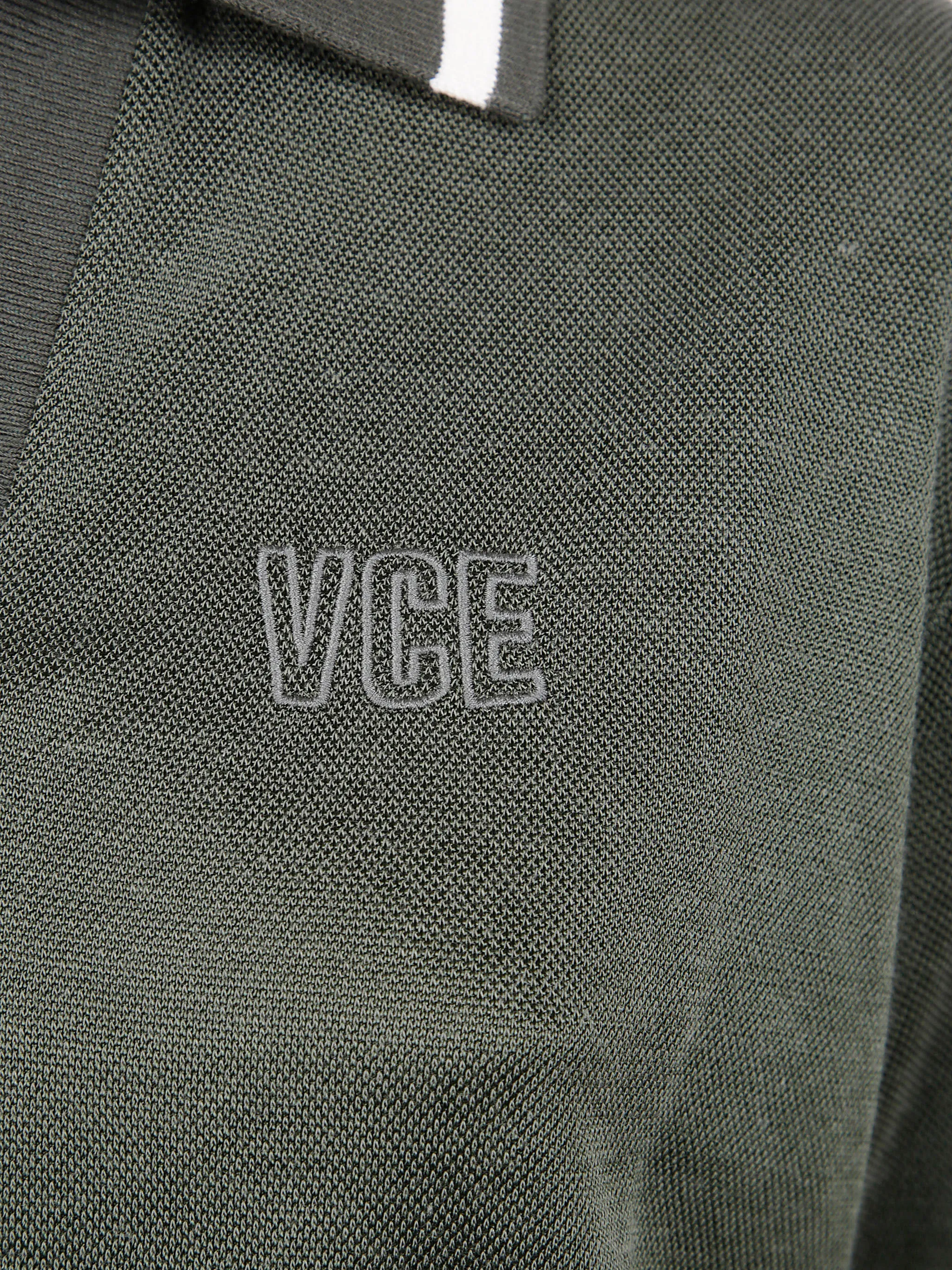 "JOURNEY W`S" MEDIUM CROP POLO FLUID JERSEY KNITTED RIB MICRO PIQUET TONAL EMBROIDERY sold by Lord & Taylor product image thumbnail 3