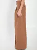 BROWN COTTON WIDE-LEG PANT sold by Lord & Taylor