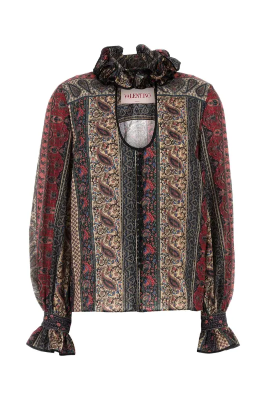 PRINTED COTTON BLEND BLOUSE sold by Lord & Taylor