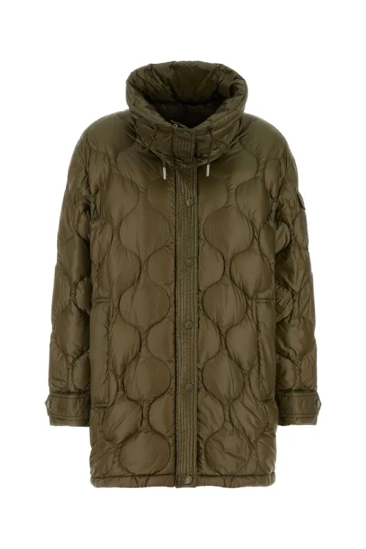 OLIVE GREEN NYLON LOMBI DOWN JACKET made by Moncler