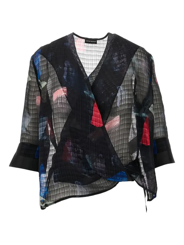 BLACK SILK-BLEND CLOTHING TOP sold by Lord & Taylor