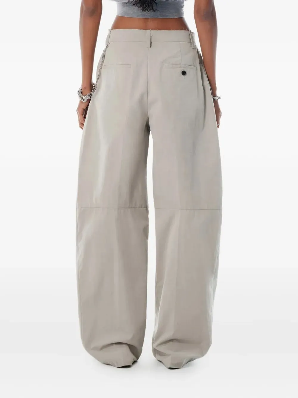 COTTON BLEND BALLOON LEG TROUSERS sold by Lord & Taylor product image thumbnail 2