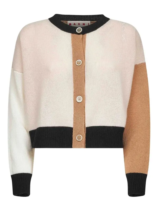 COLOUR-BLOCK CASHMERE CARDIGAN sold by Lord & Taylor