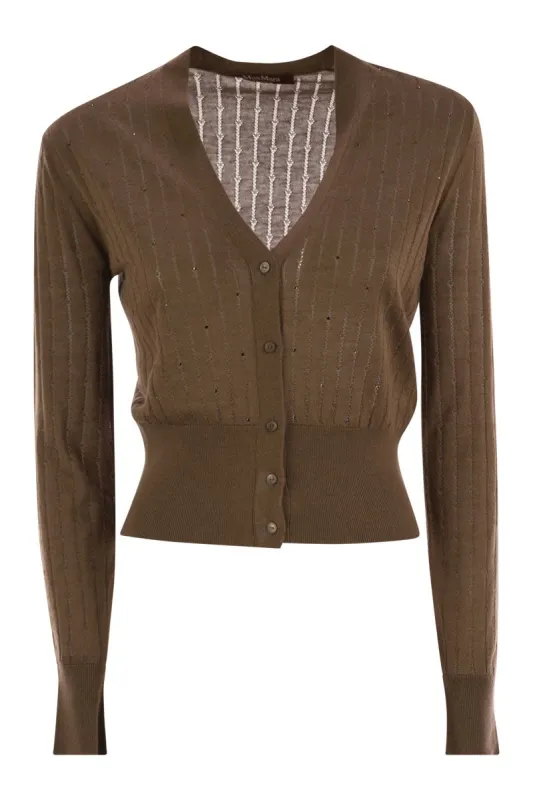 NOGARA - WOOL AND SILK CARDIGAN WITH SEQUINS sold by Lord & Taylor