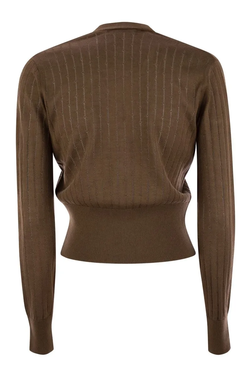 NOGARA - WOOL AND SILK CARDIGAN WITH SEQUINS sold by Lord & Taylor product image thumbnail 2