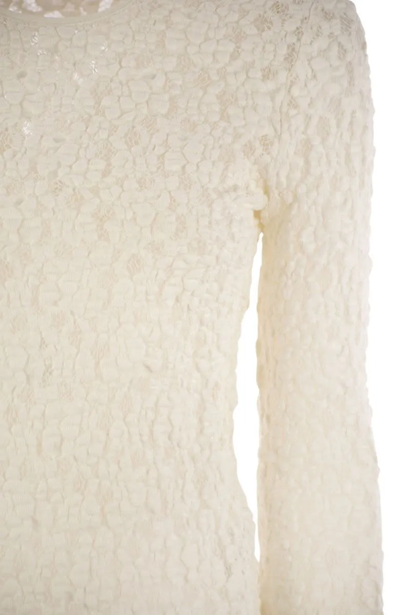 GENNAIO - TIGHT-FITTING CLOQUé LACE JERSEY sold by Lord & Taylor product image thumbnail 4