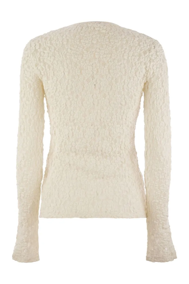 GENNAIO - TIGHT-FITTING CLOQUé LACE JERSEY sold by Lord & Taylor product image thumbnail 2