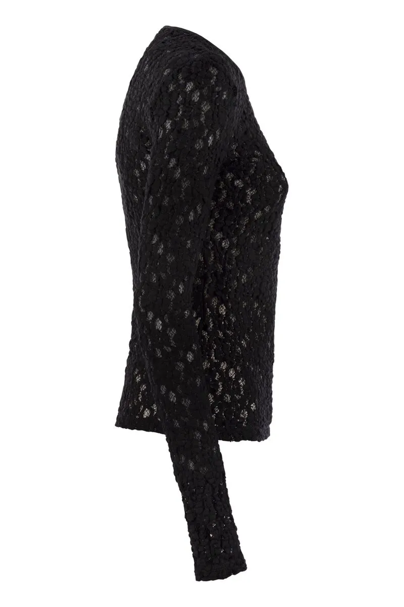 GENNAIO - TIGHT-FITTING CLOQUé LACE JERSEY sold by Lord & Taylor product image thumbnail 3