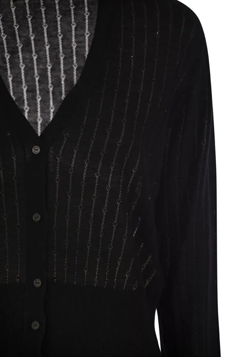 NOGARA - WOOL AND SILK CARDIGAN WITH SEQUINS sold by Lord & Taylor product image thumbnail 4