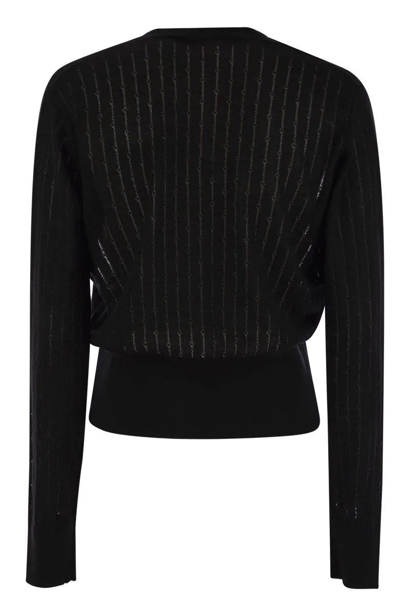NOGARA - WOOL AND SILK CARDIGAN WITH SEQUINS sold by Lord & Taylor product image thumbnail 2