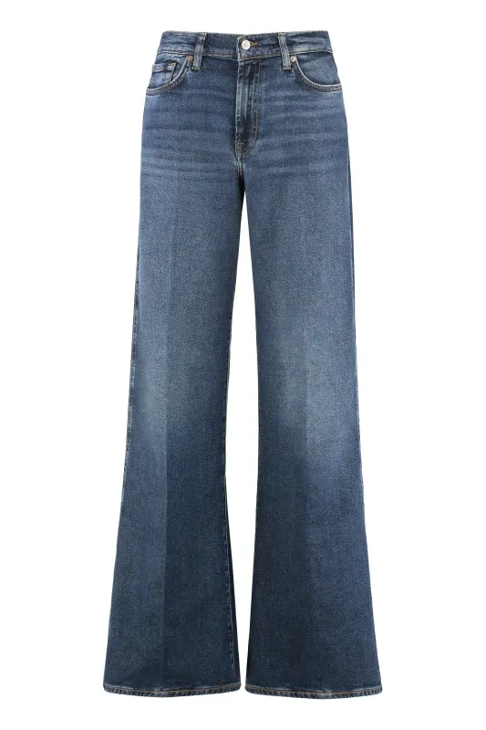 LOTTA WIDE-LEG JEANS sold by Lord & Taylor
