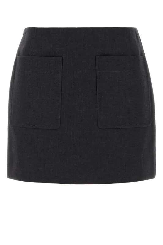 GRAPHITE COTTON BLEND MINI SKIRT sold by Lord & Taylor