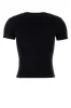 BLACK STRETCH COTTON T-ELE-LONG T-SHIRT sold by Lord & Taylor