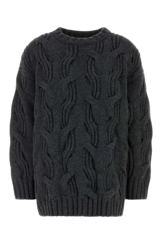 DARK GREY WOOL OVERSIZE SWEATER sold by Lord & Taylor