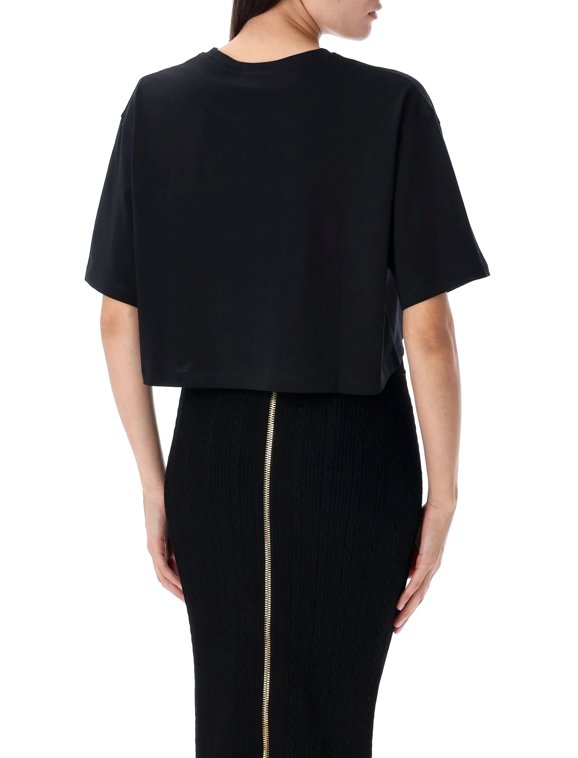 PRINTED LOGO CROPPED T-SHIRT sold by Lord & Taylor product image thumbnail 2