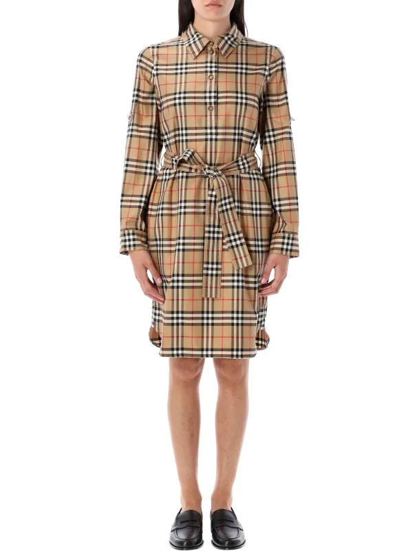 CHECK COTTON SHIRT DRESS sold by Lord & Taylor