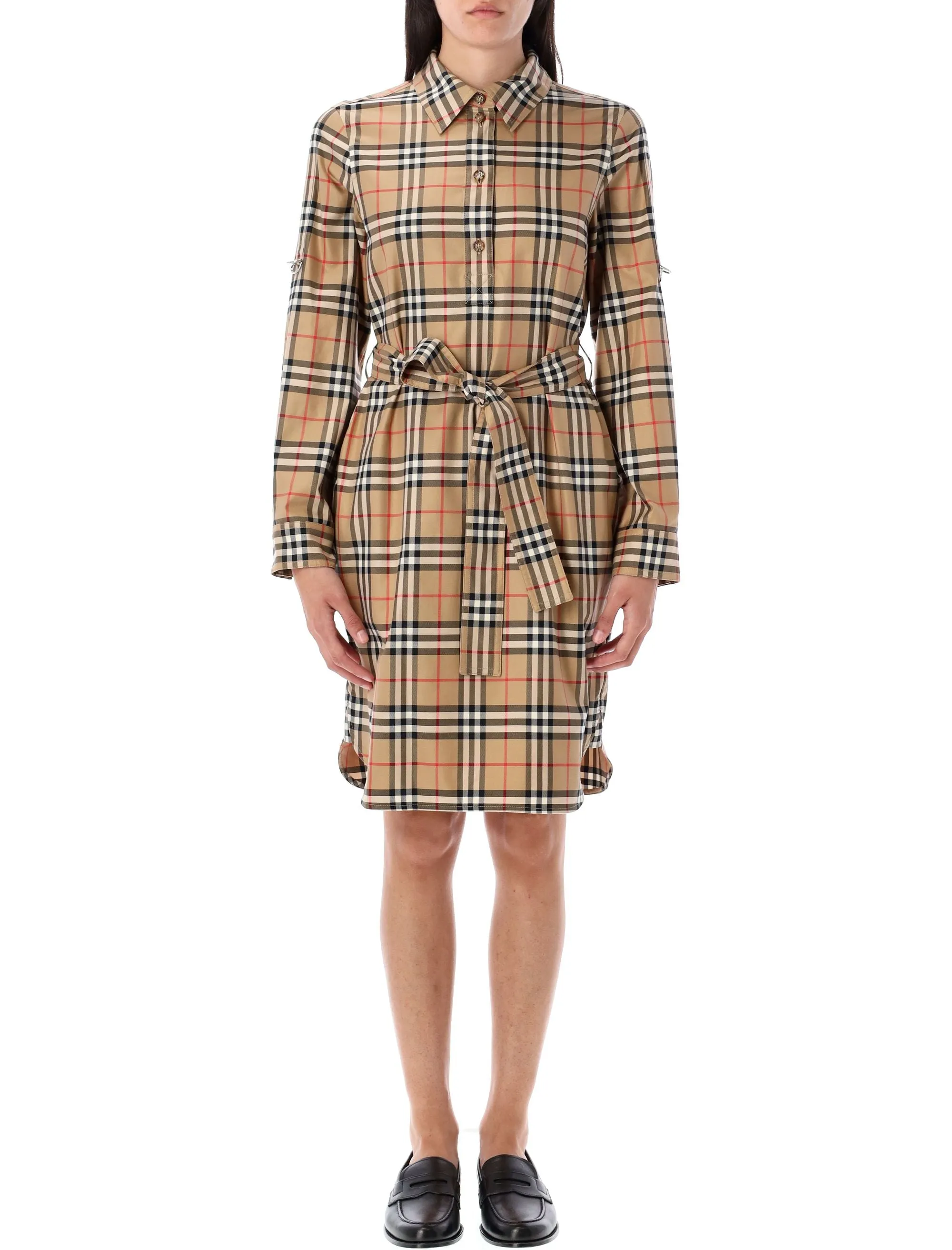 CHECK COTTON SHIRT DRESS sold by Lord & Taylor