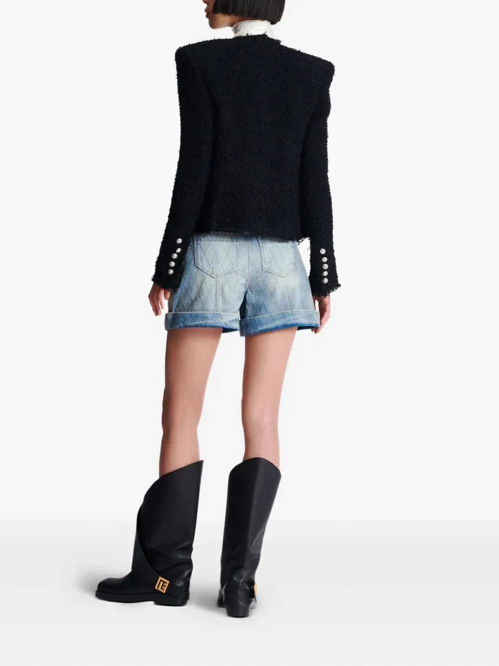 EDGE-TO-EDGE SILKY TWEED JACKET sold by Lord & Taylor product image thumbnail 3